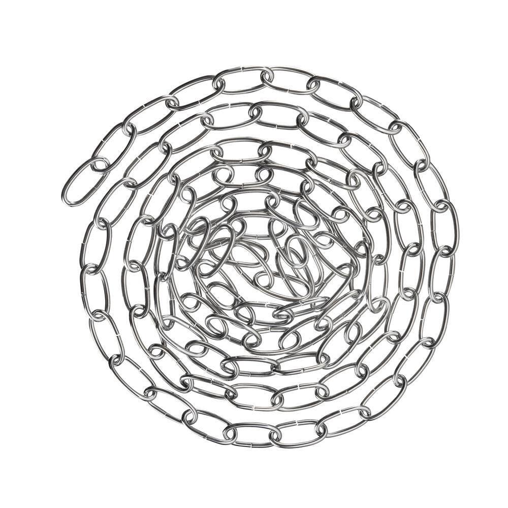 Aspen Creative 21110-51,Steel 10 Feet Heavy Duty Chain For Hanging Up Maximum Weight 40 Pounds-Lighting Fixture/Swag Light/Plant In Antique Brass.11 Gauge.