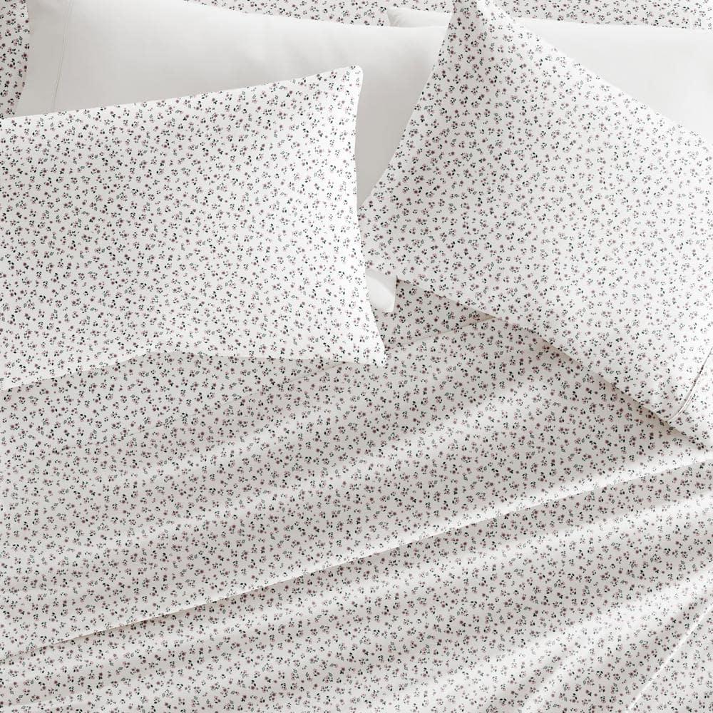 IEnjoy Home 4 Piece Sheet Set Patterned Microfiber Ultra Soft Bedding in Floral Dream