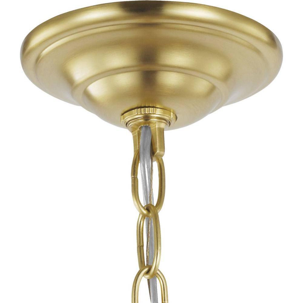 P3827-12-Progress Lighting-Equinox - 4 Light in Luxe and New Traditional and Transitional style - 16 Inches wide by 18.38 Inches high-Satin Brass