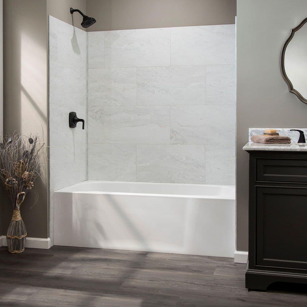 Palisade 25.6 in. x 14.8 in. Interlocking Vinyl Waterproof Wall Tiles