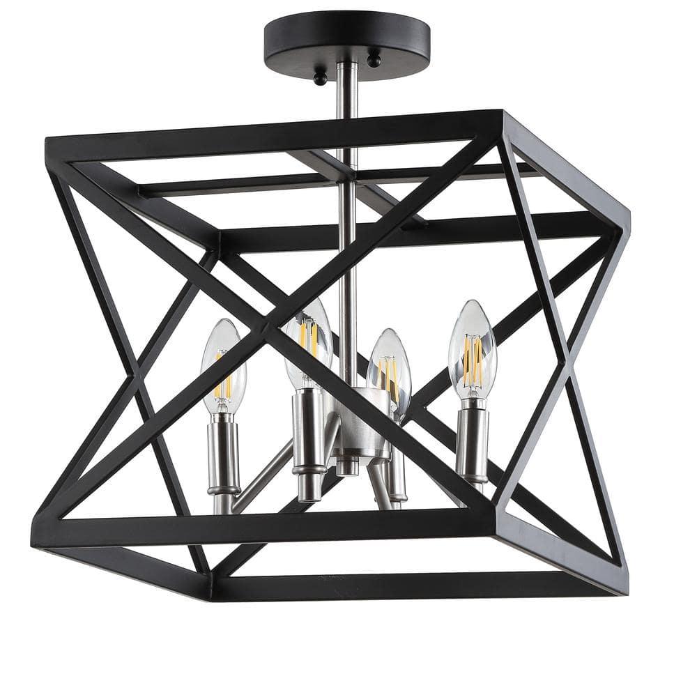 Matias Flush Mount - FLU4029 - Black - Safavieh