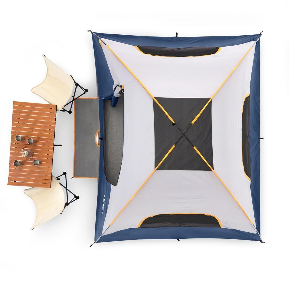 UNP Camping Tent with Screen Room, Portable 6 Person Camping Tent with Screen Porch, Family Dome Tent for Camping Outdoor - 14'x11'x72''(H)