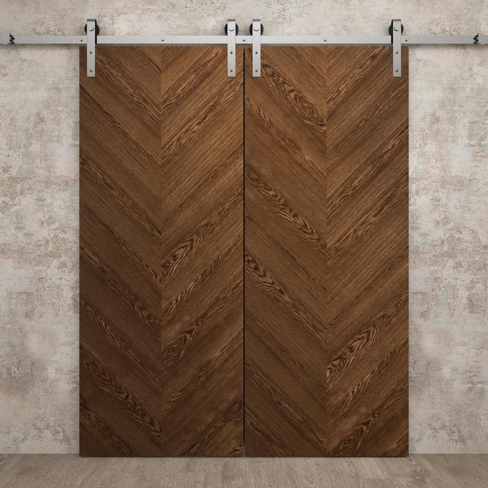 SARTODOORS Slab Door Panel | Ego 5005 | Wood Veneer Doors | Pocket Closet Sliding Barn