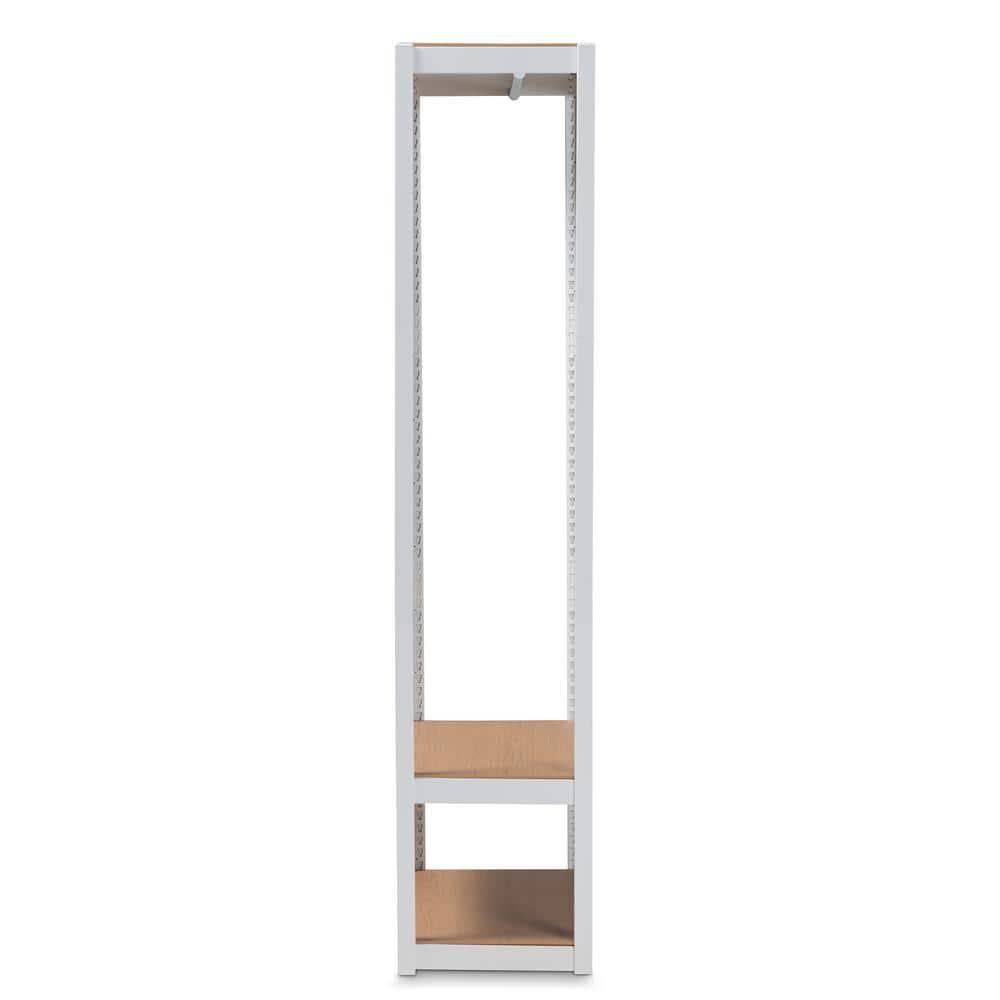 Elton Modern and Contemporary Metal 3-Shelf Free-Standing Closet Storage Organizer