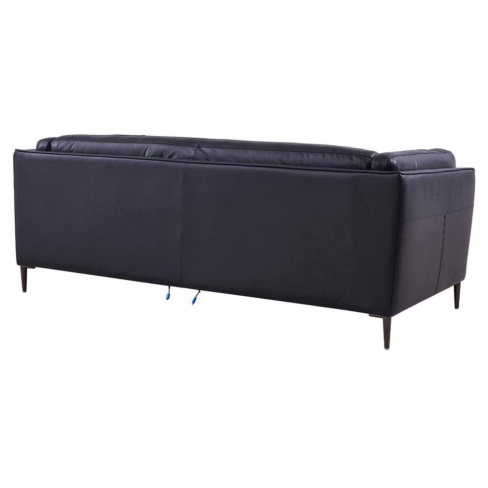Primrose Navy Top Grain Leather Power Recliner Sofa