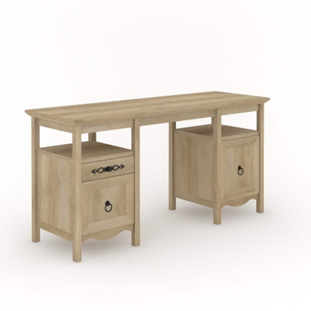 Adaline Cafe Classic Executive Computer Desk, Orchard Oak Finish