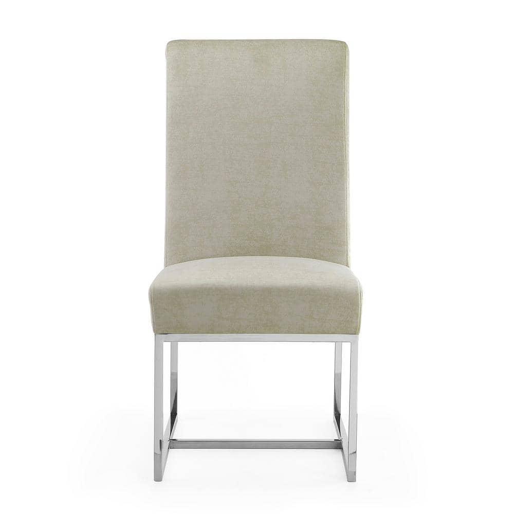 Element Velvet Dining Chair Champagne - Manhattan Comfort