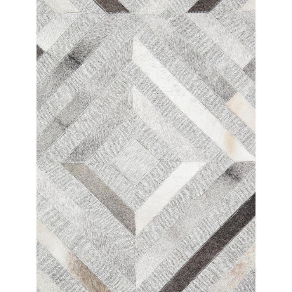 Cowhide Geometric Rug