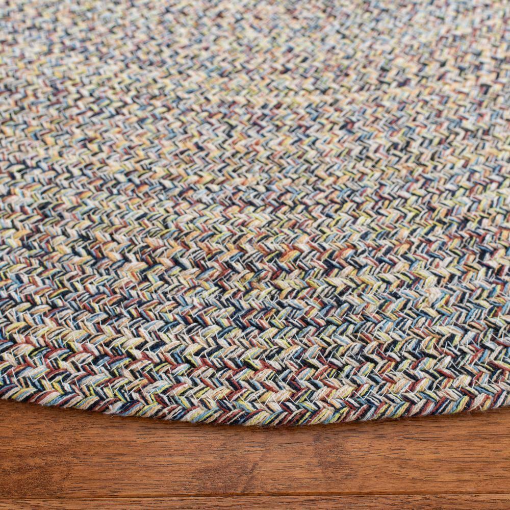 Braided BRD701 Hand Woven Area Rug - Blue/Ivory - 6' Round - Safavieh.