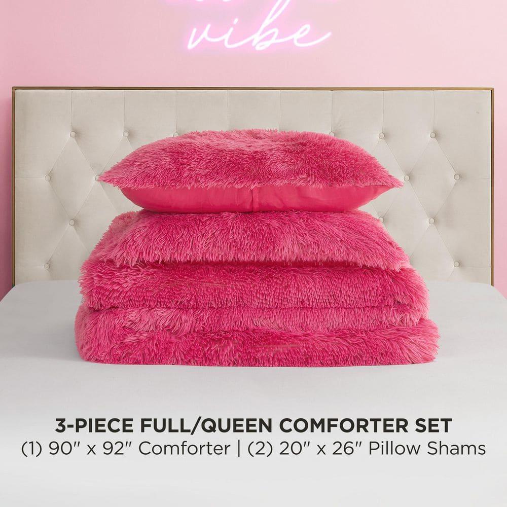 Juicy Couture Juicy Couture Shaggy Faux Fur Comforter & Shams Bedding Sets