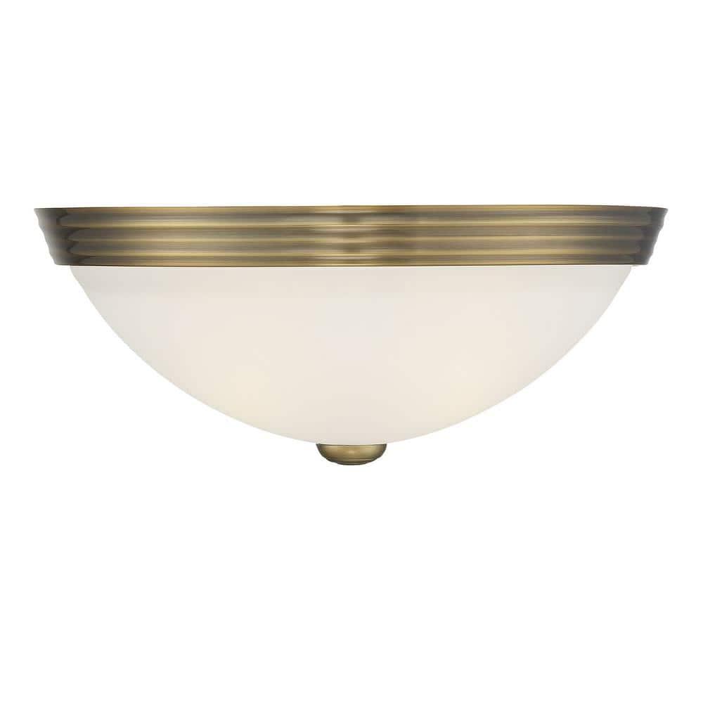 Savoy House NULL 2 - Light Flush Mount in  Warm Brass