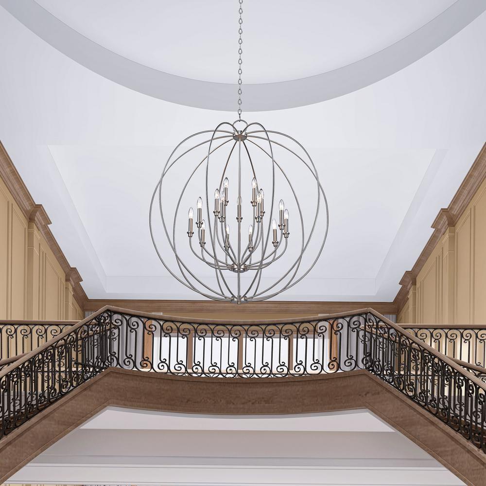 Livex Lighting - Milania - 15 Light Foyer Chandelier in Farmhouse Style - 42