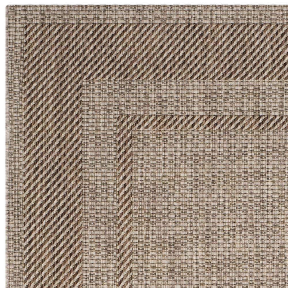 Courtyard CY8477 Power Loomed Indoor/Outdoor Area Rug - Beige/Brown - 4'x5'7" - Safavieh.