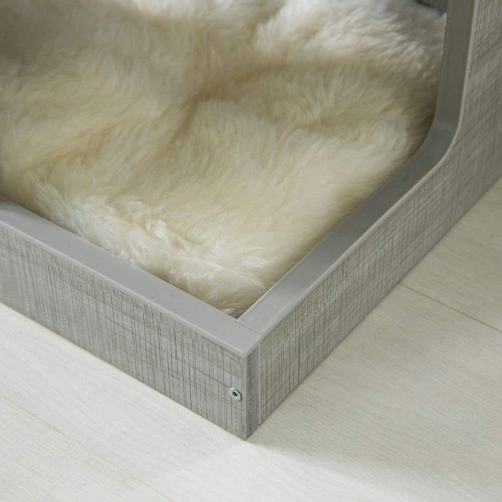 PawsMark Multi Level Modern Cat Tall Climbing Tree House for Indoor Cats | Wood Tower Luxury Furniture Stand with Removable Soft Blanket and Condo