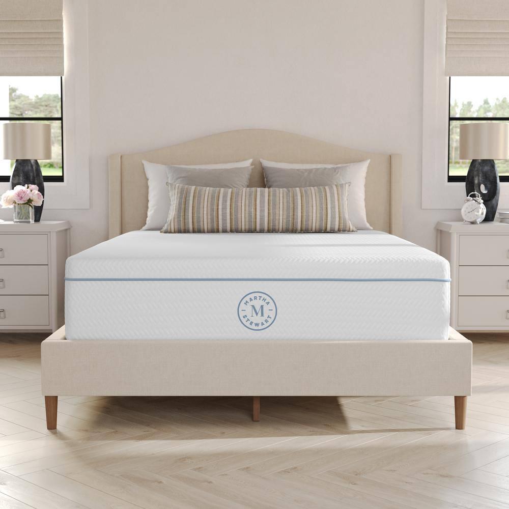 Martha Stewart Martha Stewart SleepComplete Medium Support Dual-Action Green Tea Cooling Memory Foam Mattress