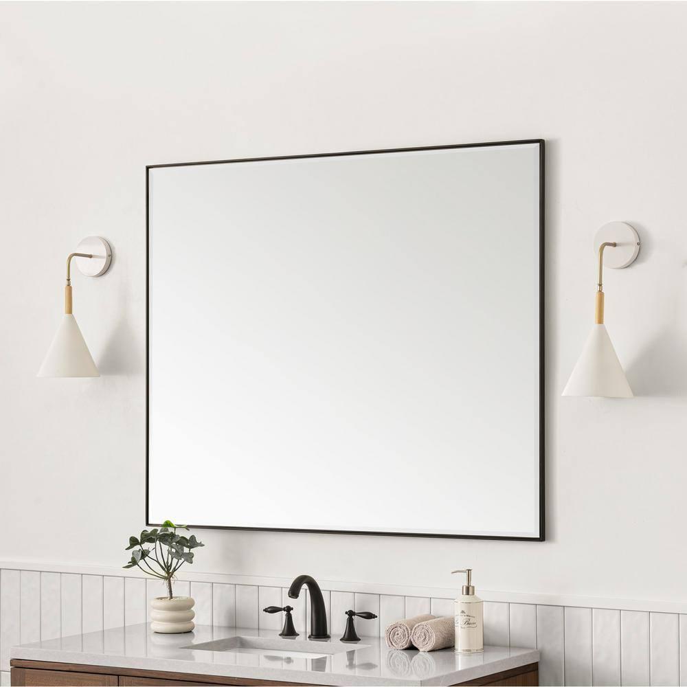 Rohe Rectangle Beveled Bathroom Mirror