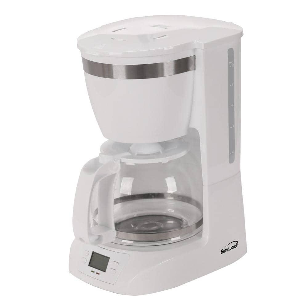 Brentwood 10-Cup Digital Coffee Maker (White)