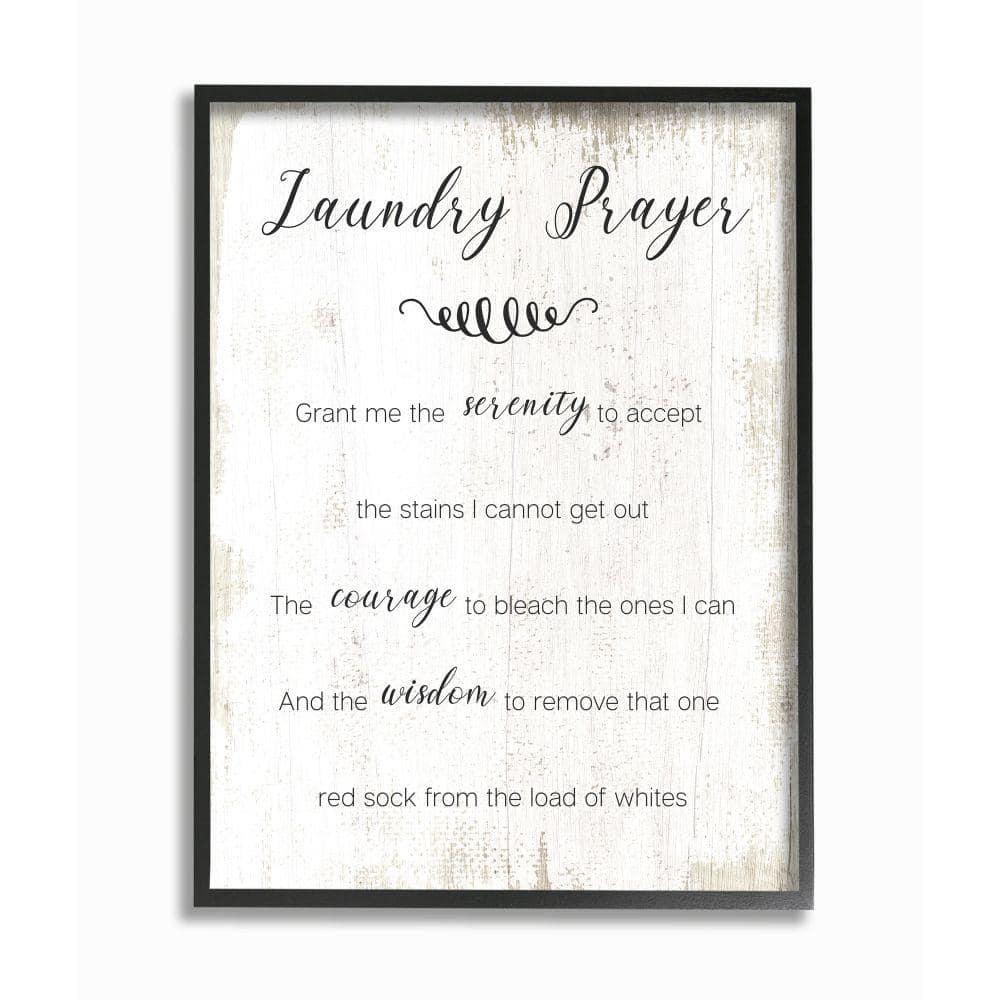 Stupell Industries " Family Laundry Room Prayer Faith Inspired Humor " by Daphne Polselli
