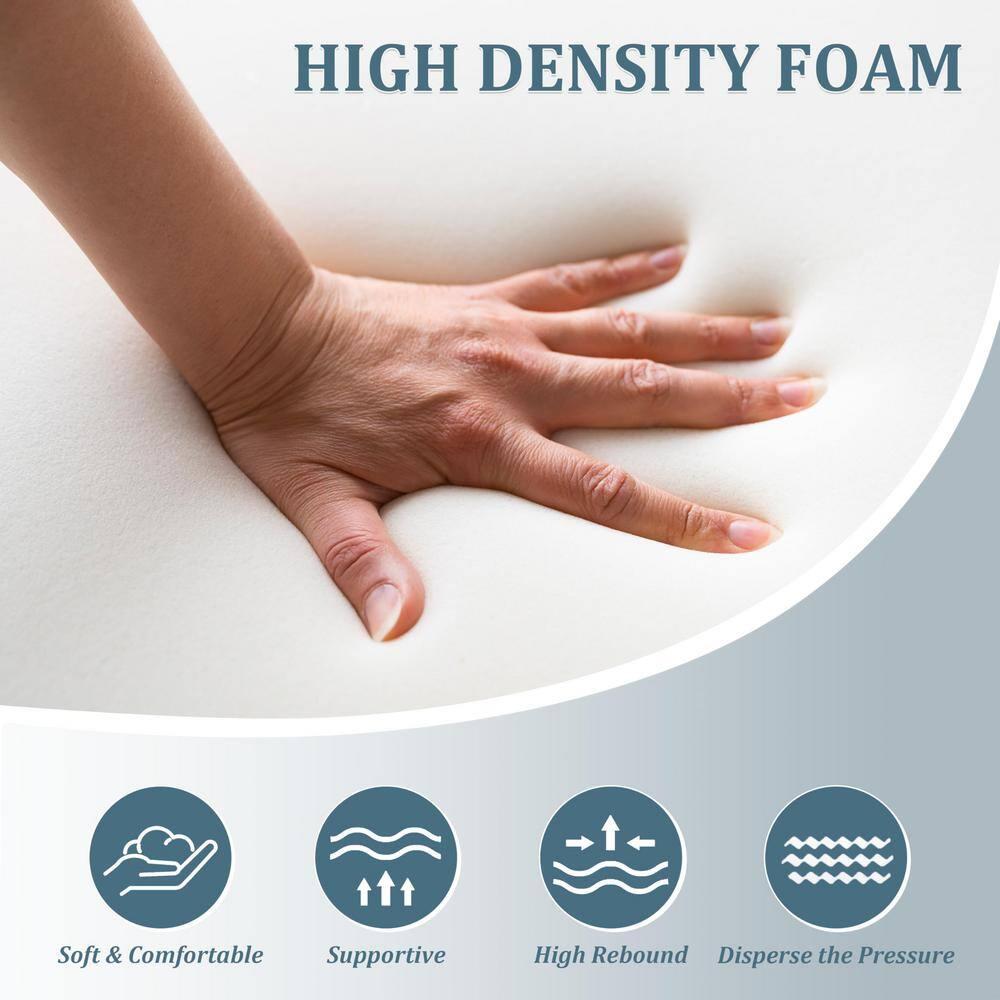 Kimunuk 14 Piece Outdoor Furniture Replacement Cushions, 5" Foam Foam High-Density, Fits 6-Seat Sectional Rattan Conversation Set, Patio Water-Resistant Sofa Cushions, Light Grey