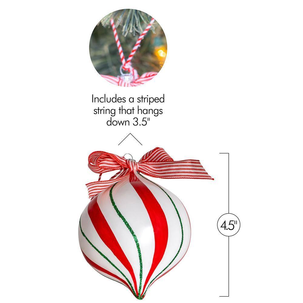 Ornativity Peppermint Candy Ornament Set –12 pc