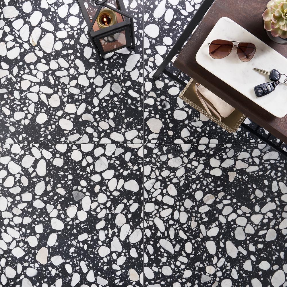 Brezza Terrazzo 23.62 in. x 23.62 in. Honed Terrazzo Floor and Wall Tile (3.87 Sq. Ft. / Each)