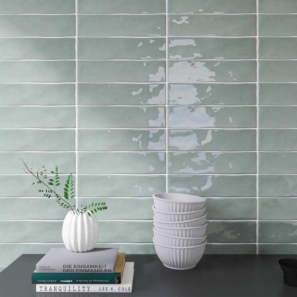 Kezma 3 in. x 12 in. Ceramic Subway Wall Tile