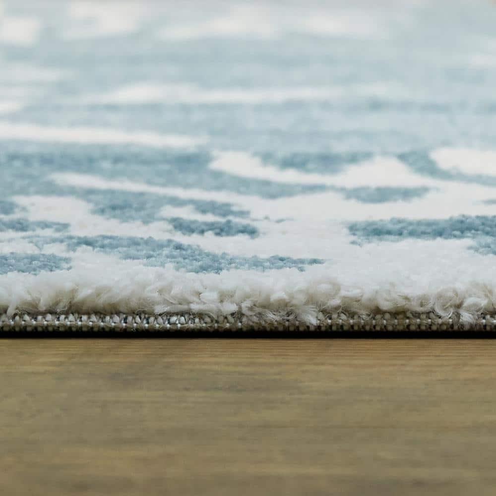 Boca Blue/White Area Rug