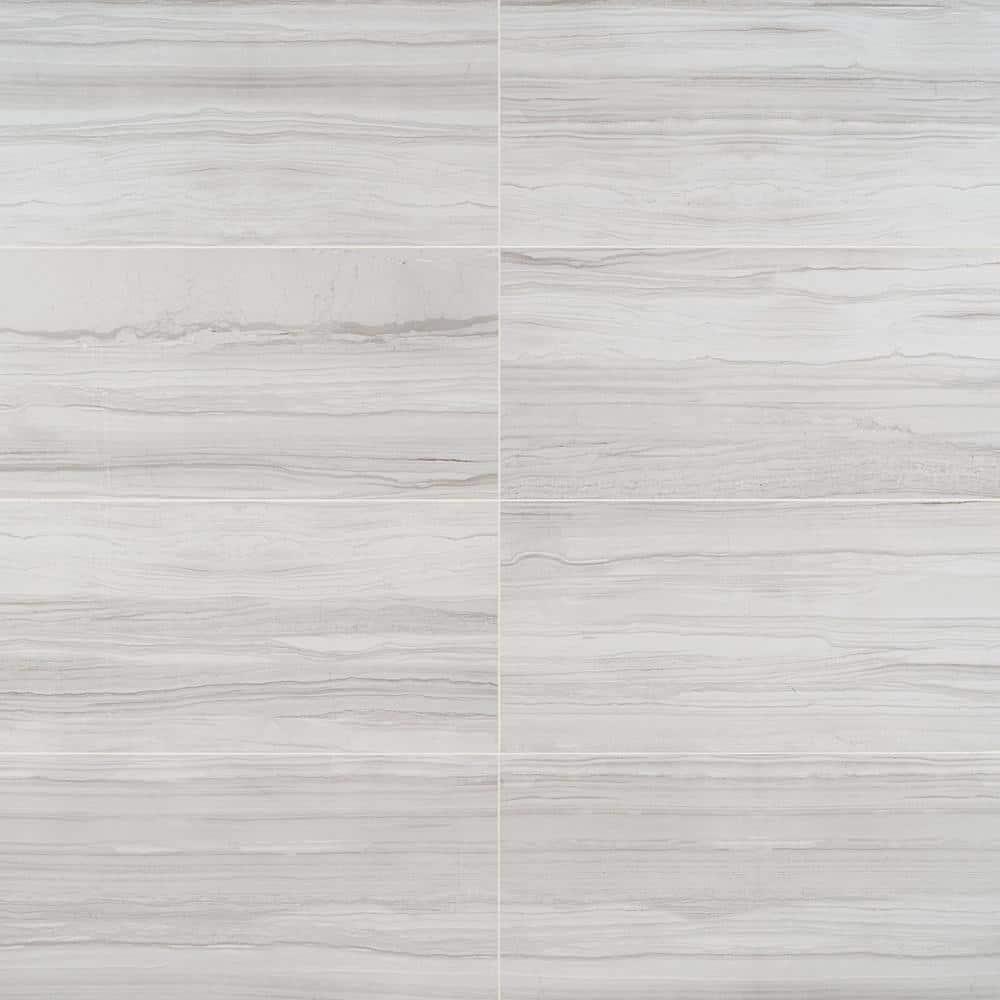 Bond Tile 12" x 24" Polished Marble Look Porcelain Floor and Wall Tile