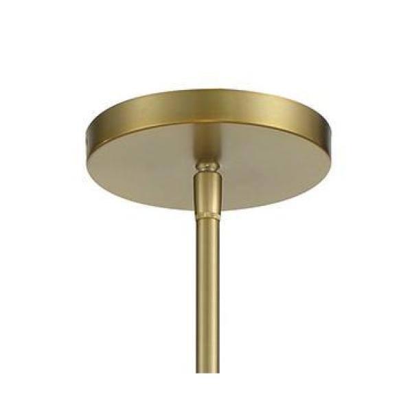 2155-695-Minka Lavery-Gateway Park - 5 Light Convertible Pendant-15 Inches Tall and 20 Inches Wide-Soft Brass Finish