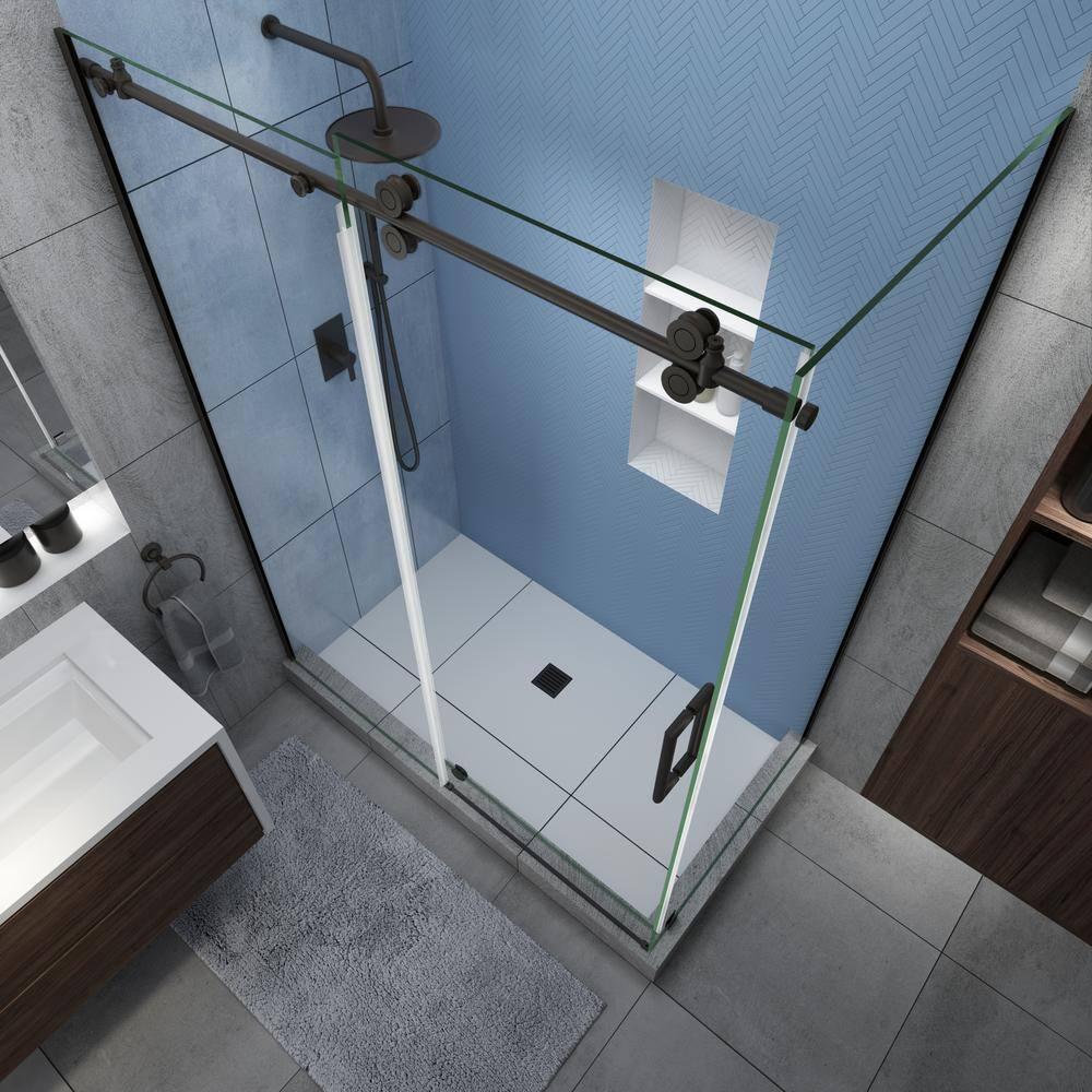 Langham XL 44" - 48" W x 32" D x 80" H Rectangle Shower Enclosure