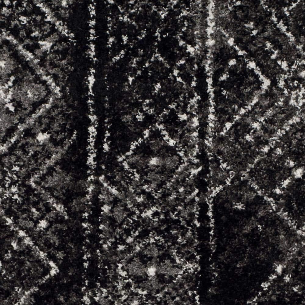 Adirondack ADR111 Machine Made Indoor Accent Rug - Black/Silver - 3'x5' - Safavieh