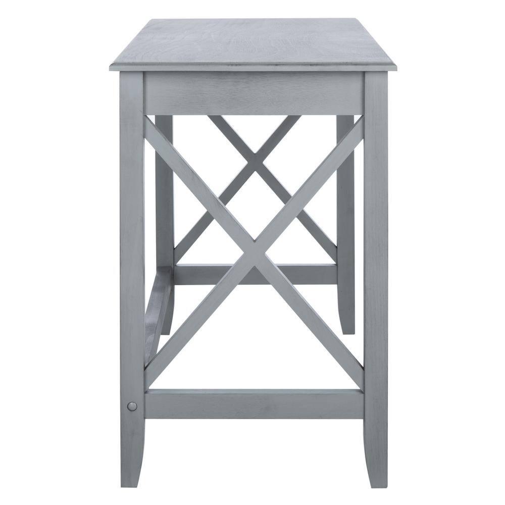 SAFAVIEH Katelan Solid X Side Writing Desk, Distressed Grey