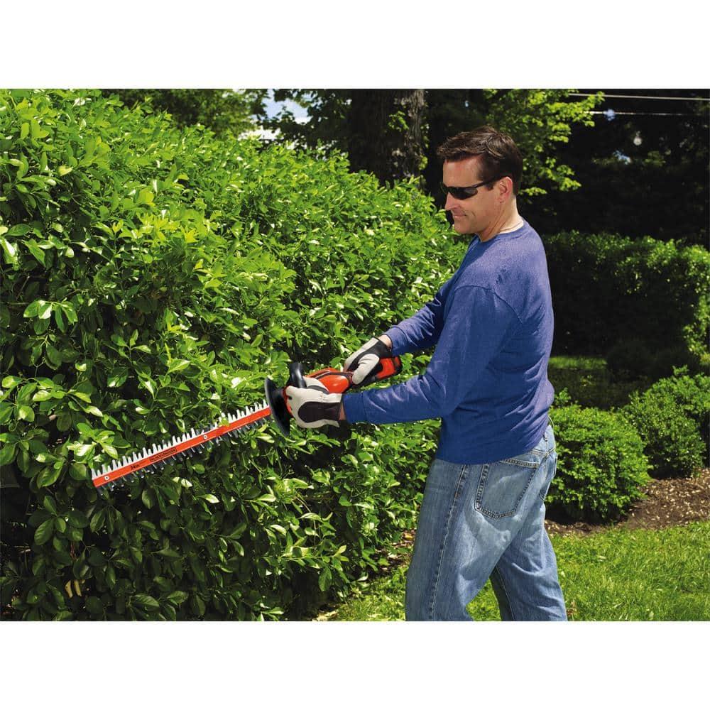 Black + Decker LHT2436 40V MAX Lithium-Ion Dual Action 24 in. Cordless Hedge Trimmer Kit