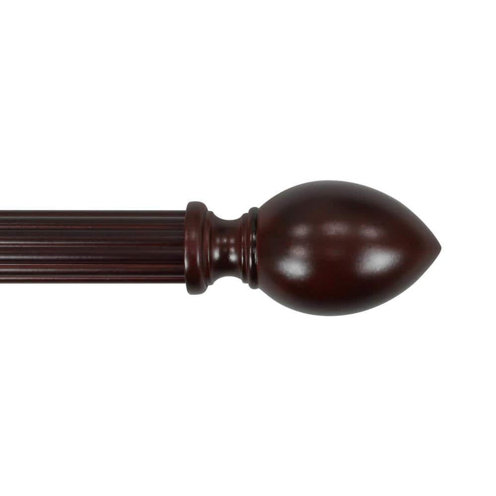 2PC 1-3/8"  Lumi Home Furnishings Mahogany