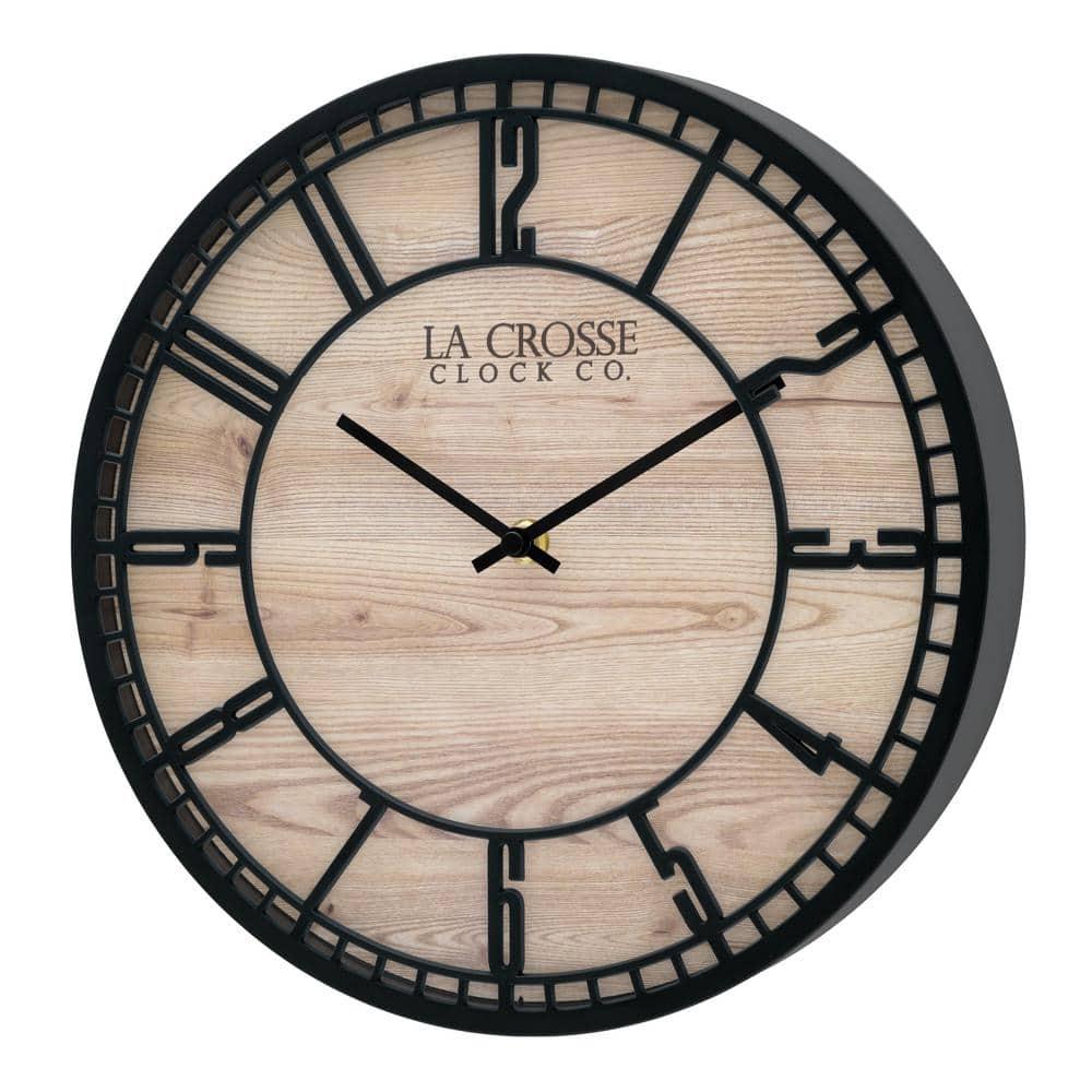 La Crosse Technology 11.5" Quartz Floating Dial Wall Clock
