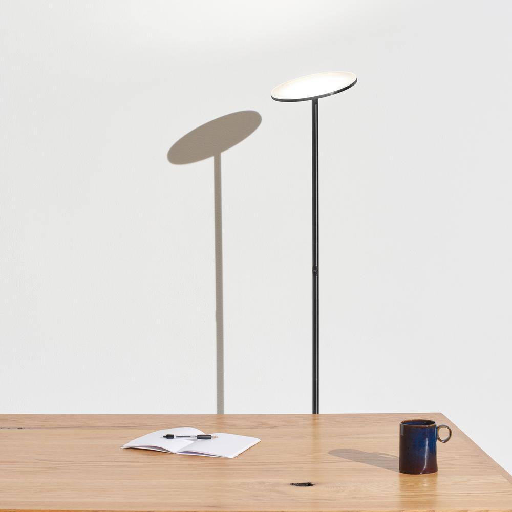 Brightech Sky Industrial 63 in. Dimmable LED Floor Lamp with Adjustable Head