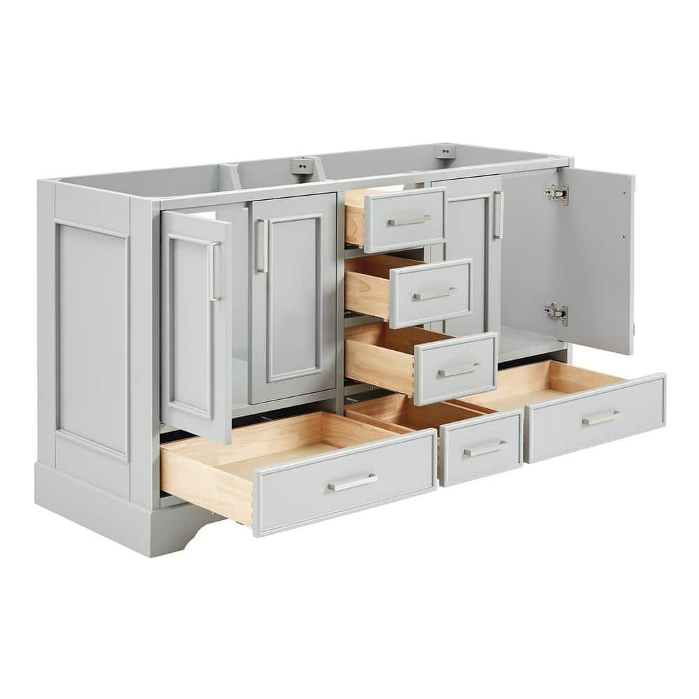 Ariel M060d-Bc Stafford 61" Double Free Standing Vanity Cabinet Only - Grey