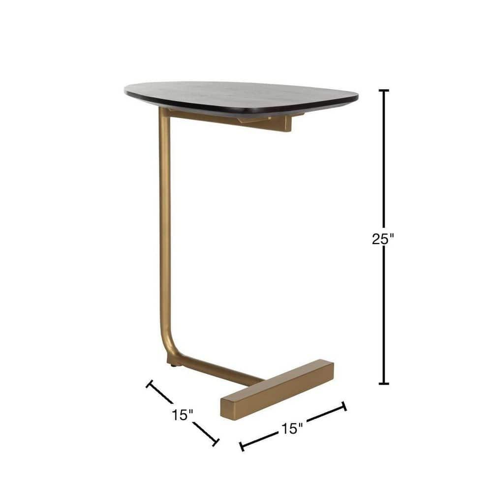 Kaiya C-Table - ACC3703A - Black/Gold - Safavieh