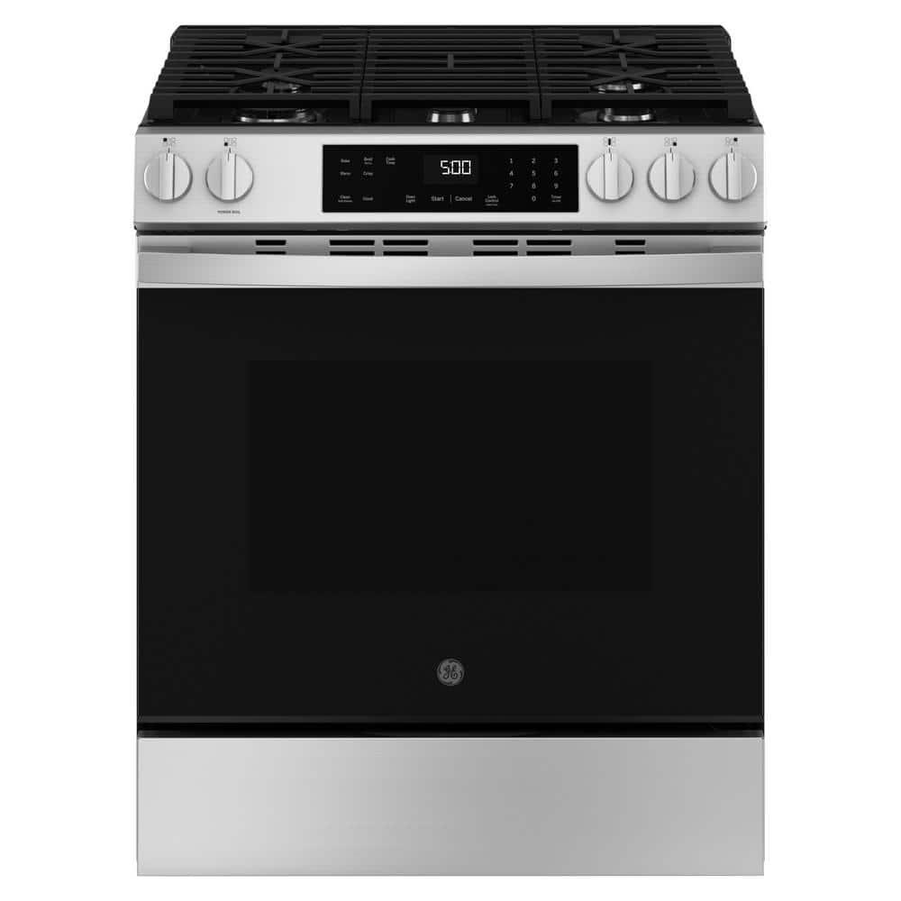 GE Appliances GE 30" Slide-In Front-Control Gas Range GGS500PVSS