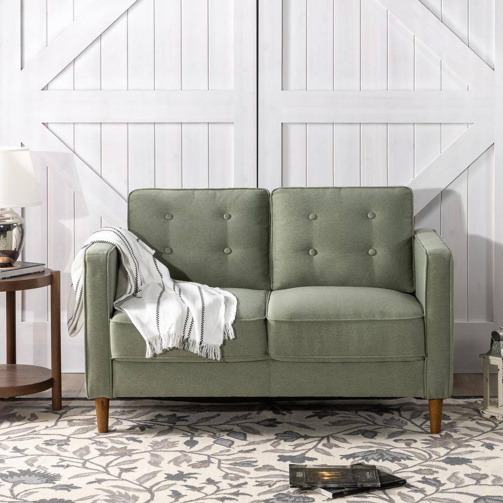 53" Lauren Loveseat Sofa Pearl Green - Zinus