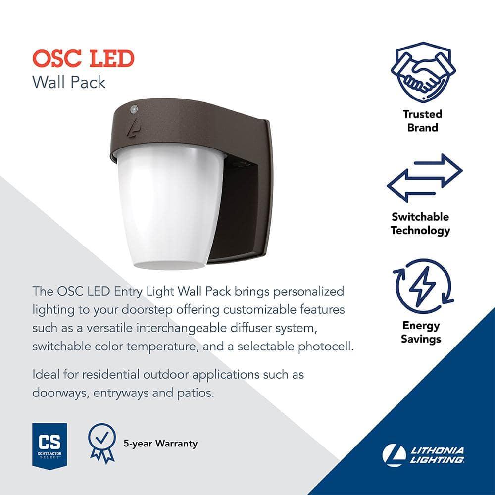 Lithonia Lighting 1 - Head LED Dusk to Dawn Outdoor Security Wall Pack
