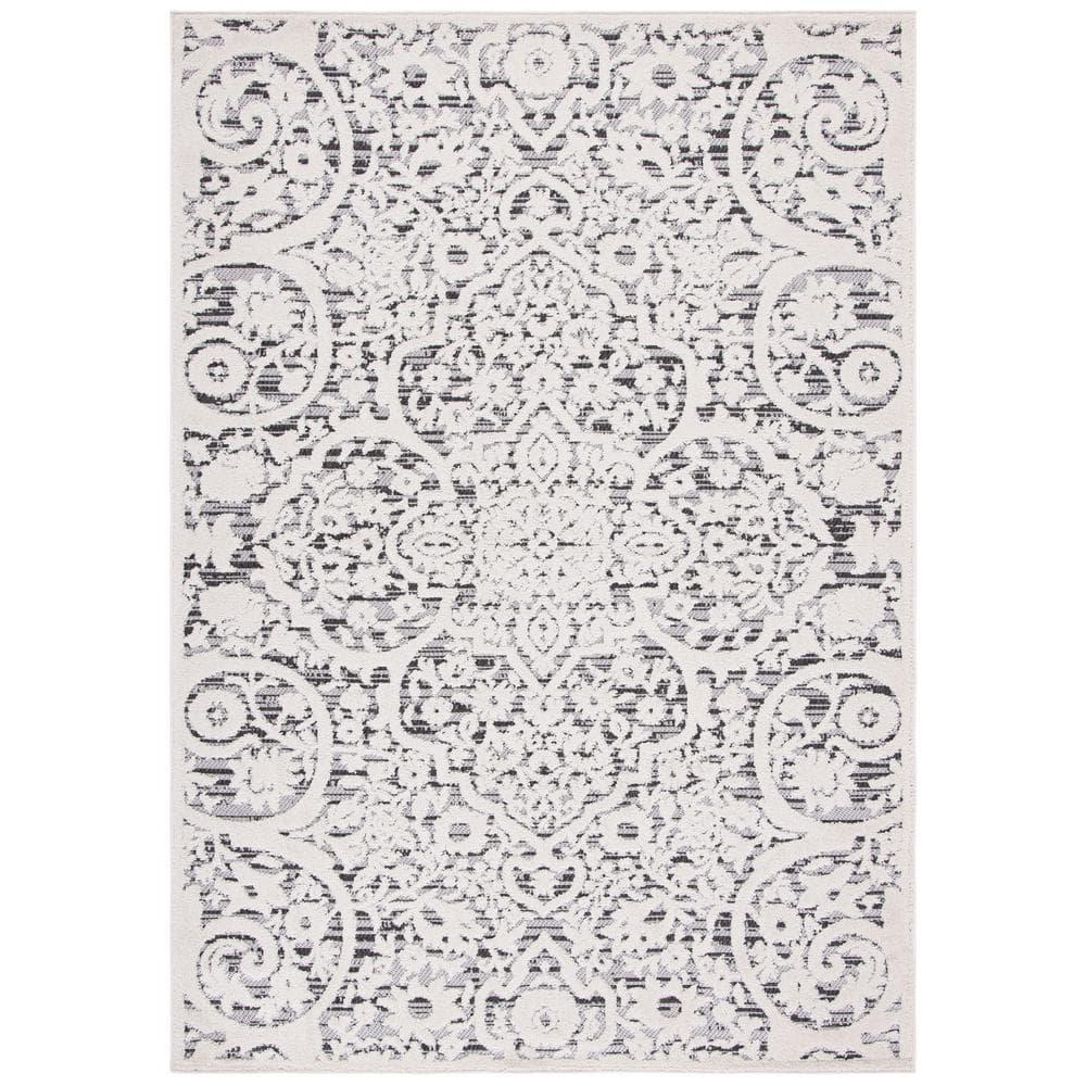 Kelly Clarkson Home Jake Oriental Ivory/Gray Indoor / Outdoor Area Rug