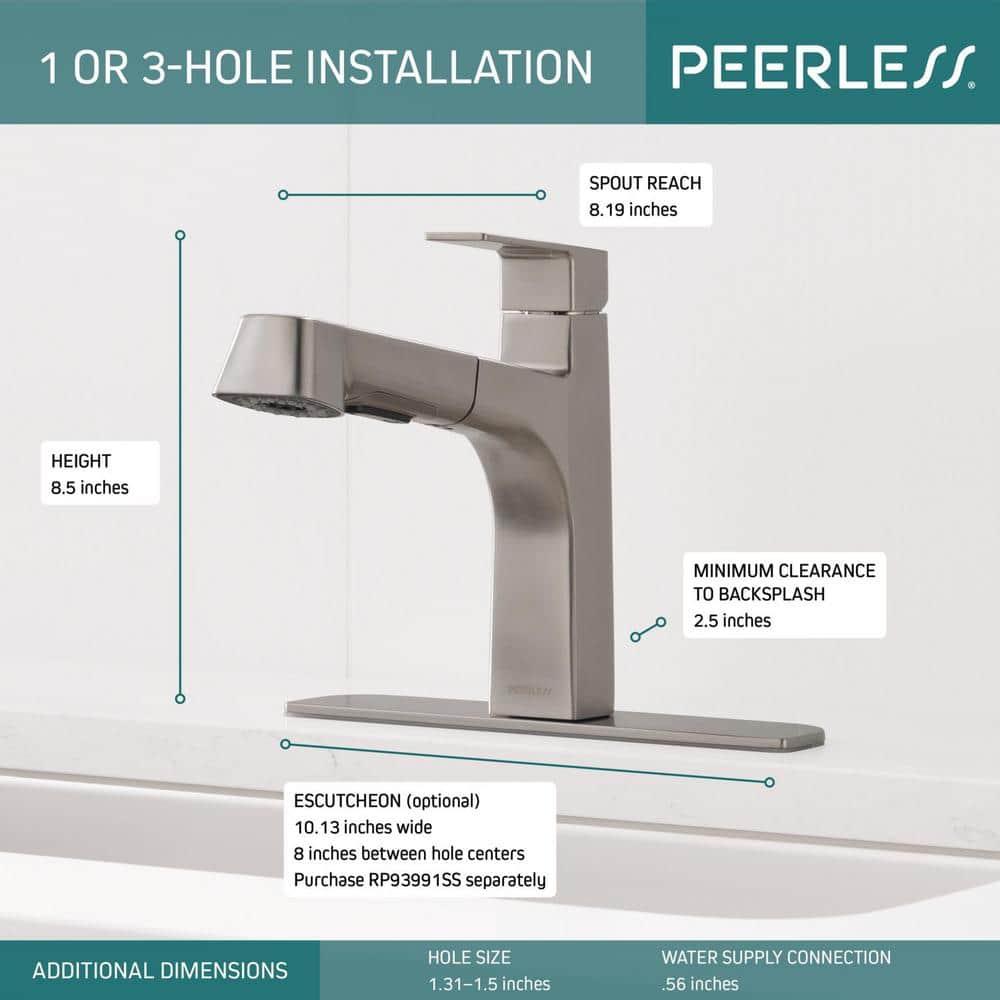 Peerless Faucets Xander Pull Out Kitchen Faucet