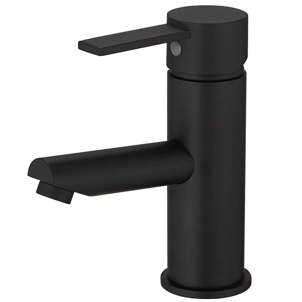 VIBRANTBATH A-96054-Black Single-Hole Single-handle Bathroom Faucet