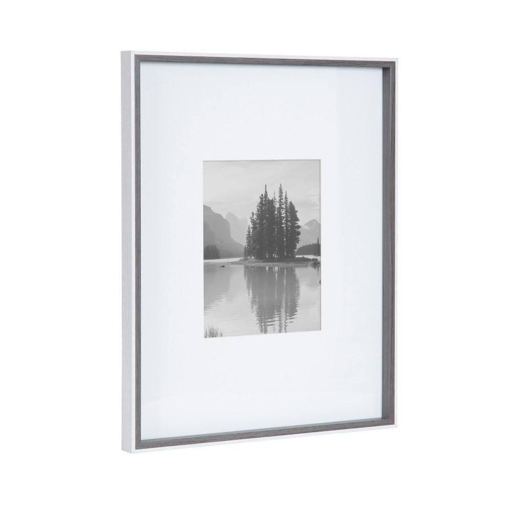 Kate & Laurel All Things Decor (Set of 3) 16"x20" Matted to 8"x10" Gibson Photo Frames Gray/White