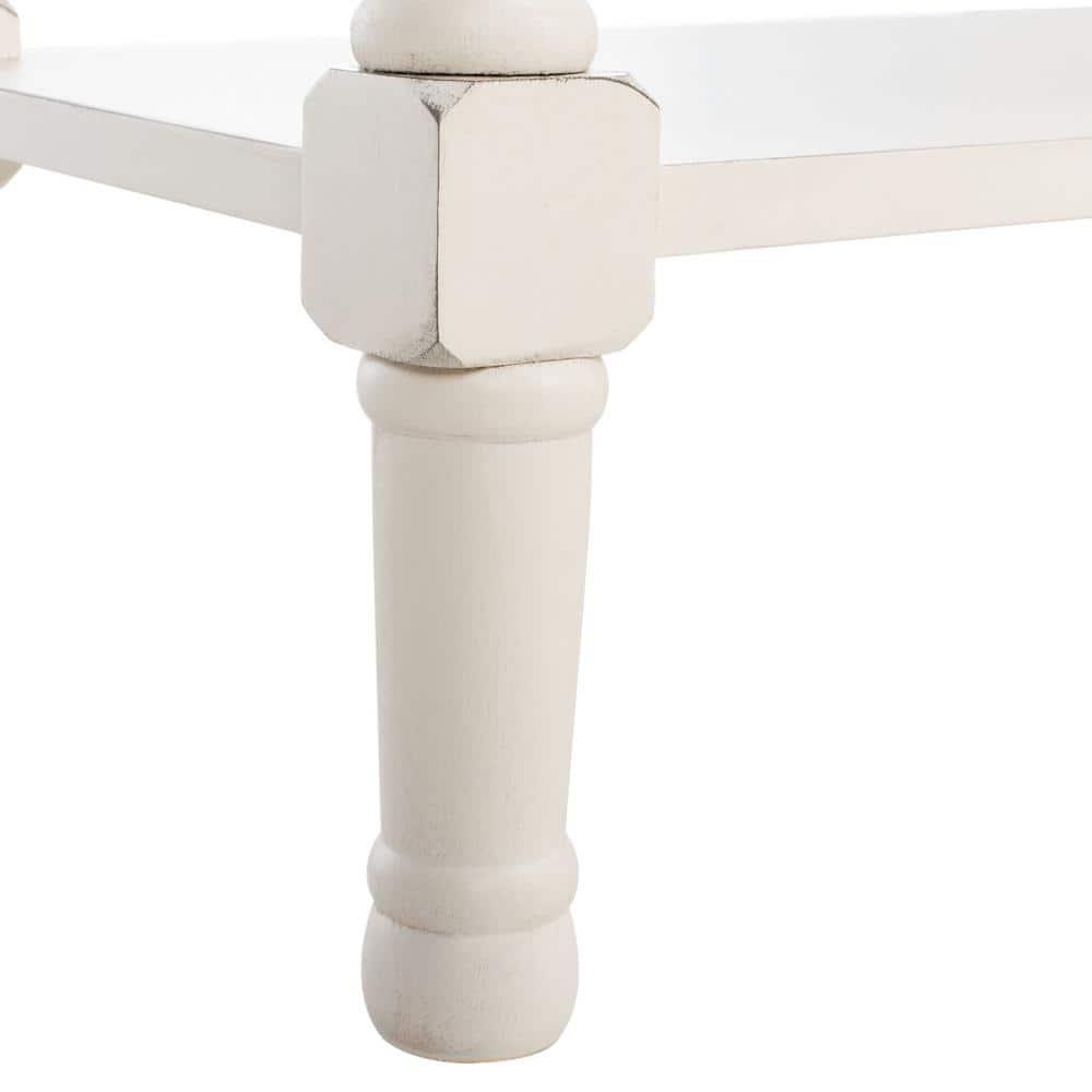 Peyton 3 Drawer Console Table - Distressed White - Safavieh