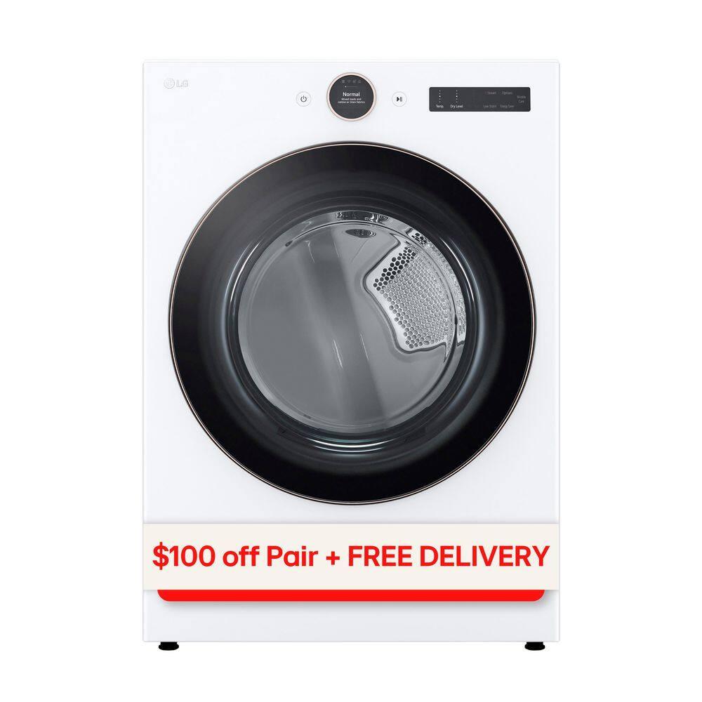 7.4 Cu. Ft. Smart Front Load Electric Dryer With Ai Sensor Dry & Turbosteam Technology