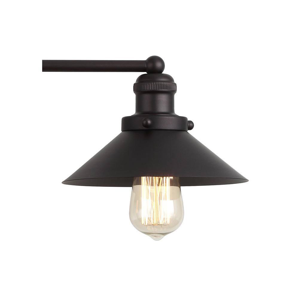 July 26.5" 3-light Metal Vanity Light, Oil Rubbed Bronze