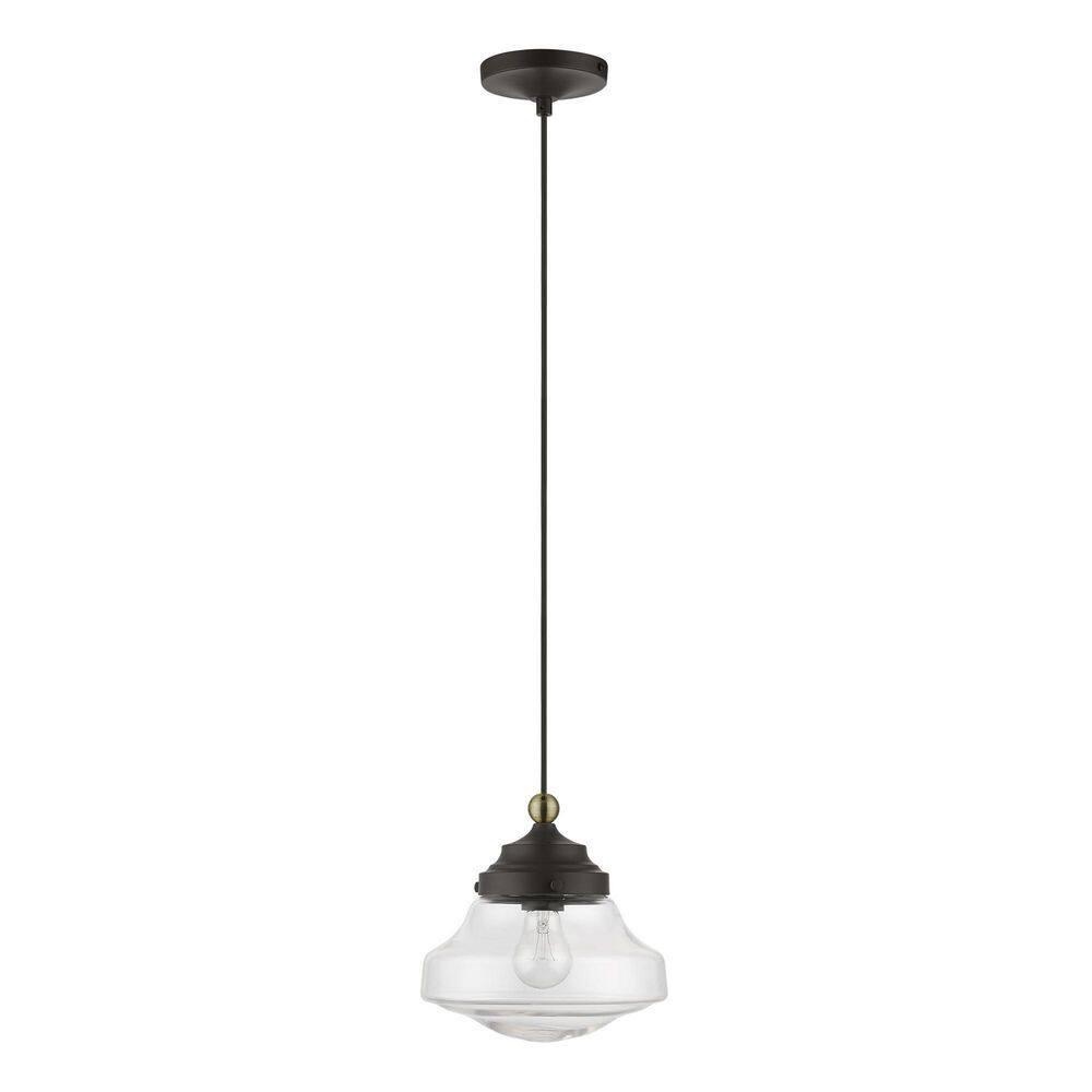 Livex Lighting Avondale 1 - Light Pendant in  Bronze/Antique Brass