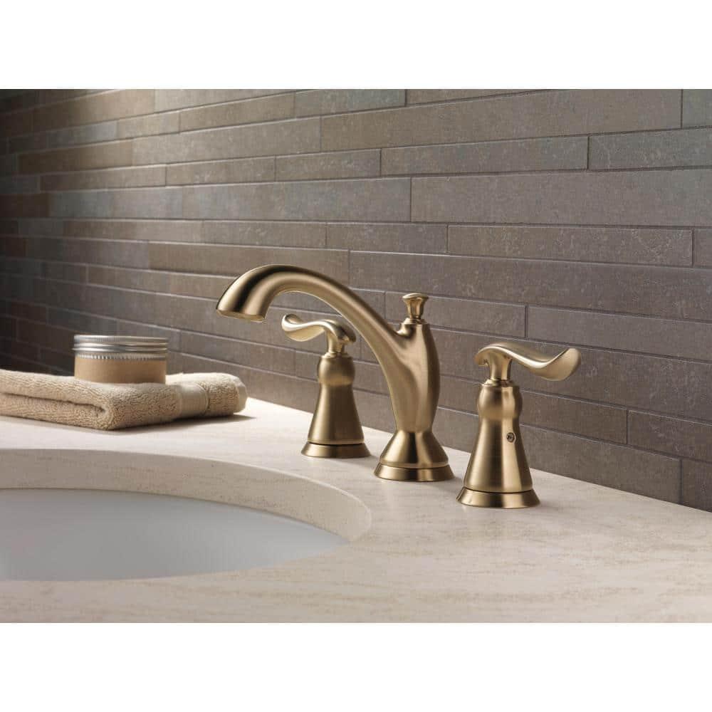 Linden Widespread Bathroom Faucet 3 Hole, 2-handle Bathroom Sink Faucet with Drain Assembly